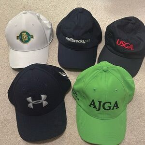 Set of 5 golf hats